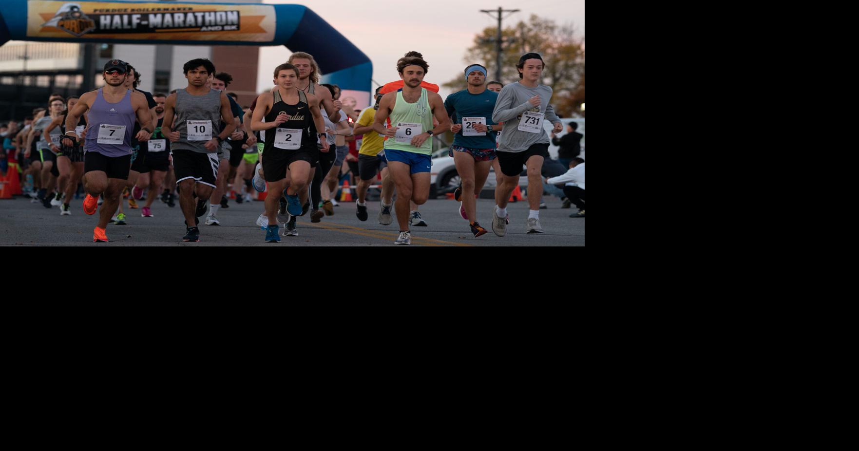 10/22/22 11th Annual Purdue HalfMarathon and 5K, runners start race