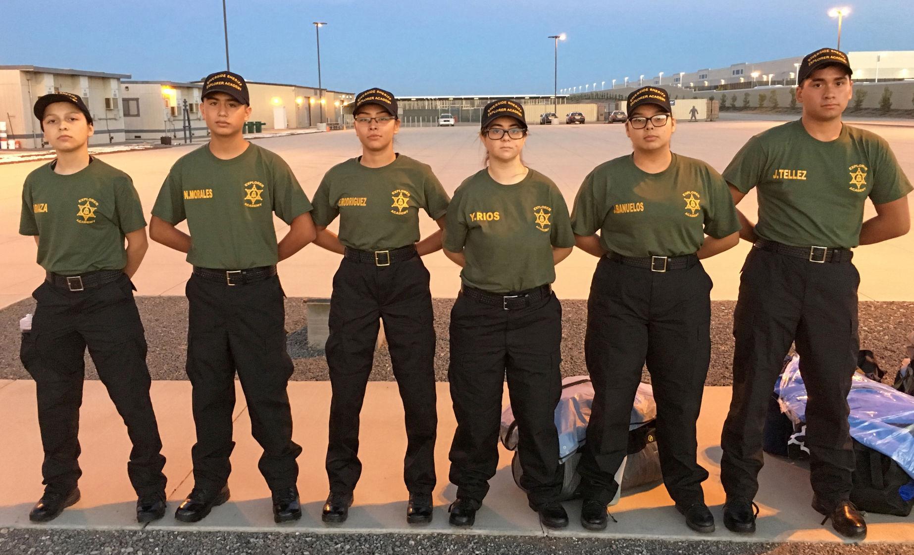 Blythe Police Explorers participate in Explorer Academy Six of Blythe