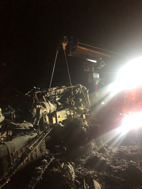Big rig fire on the I-10 west of Blythe
