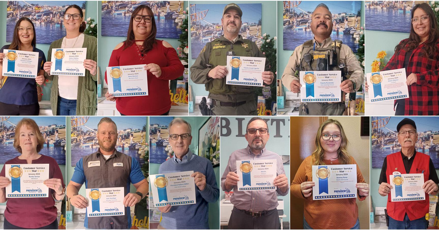 Hometown 'Customer Service Awards': 12 star locals recognized | Blythe News - Vimarsana News