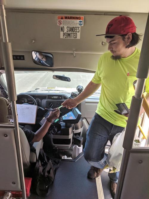 MetroLINK Microtransit bus