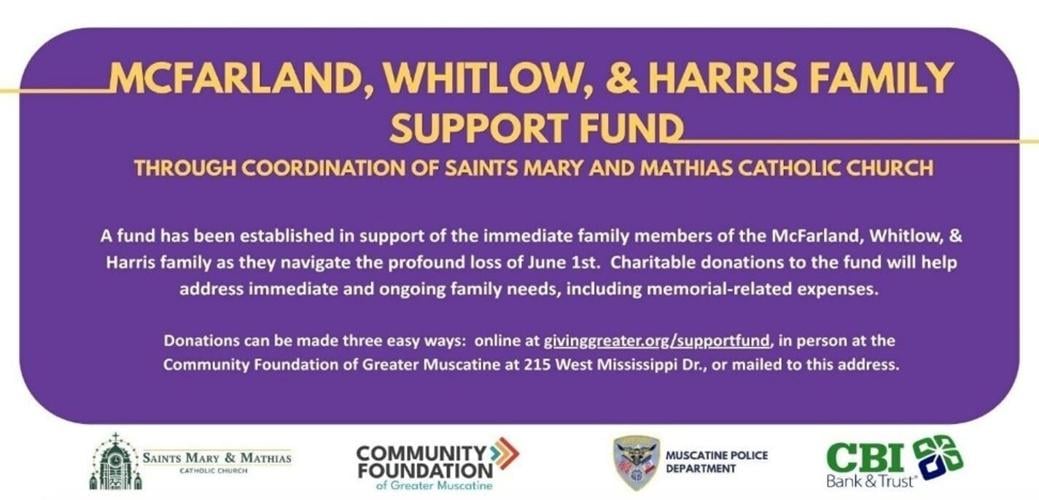 Support Fund established for McFarland, Whitlow, and Harris families