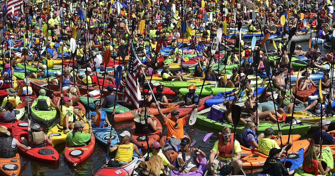Floatzilla fans say great weather may have helped them set records