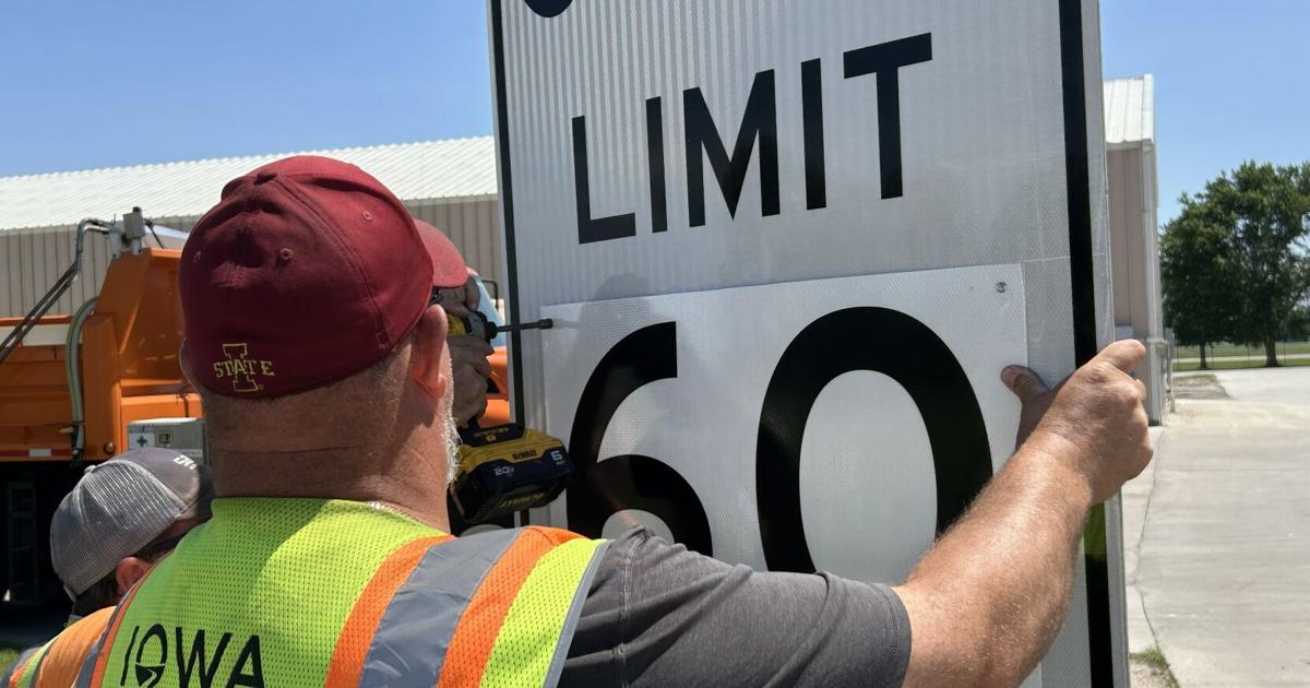 Default speed limit to increase on many Iowa rural roads July 1