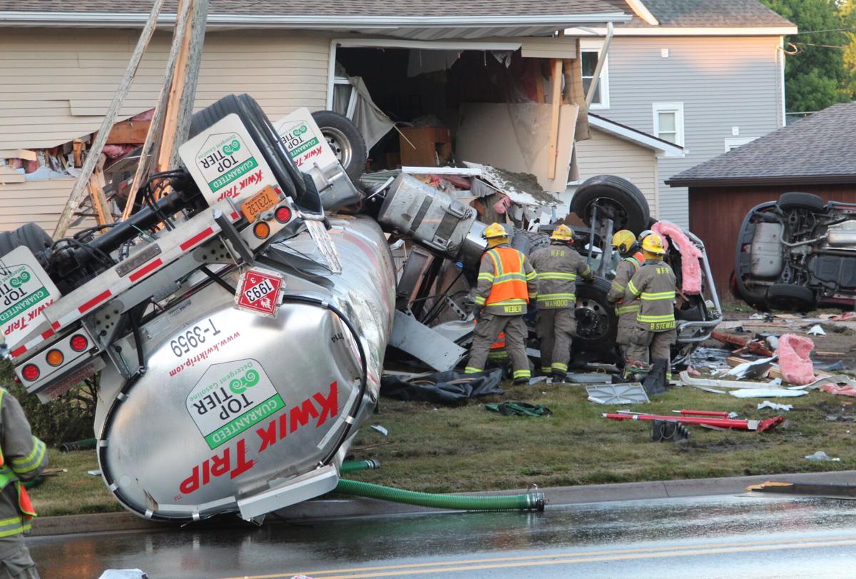 Fuel tanker crashes into Waterloo home following disturbance at fuel