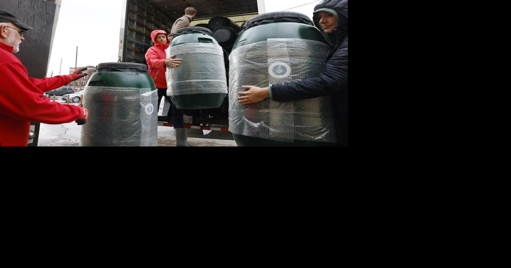 Photos: River Action receives 100 rain barrels