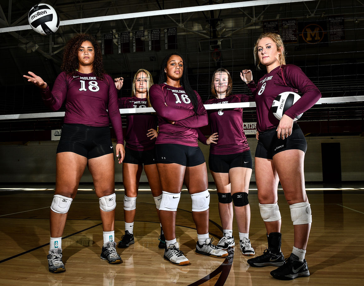 Moline volleyball a close knit team