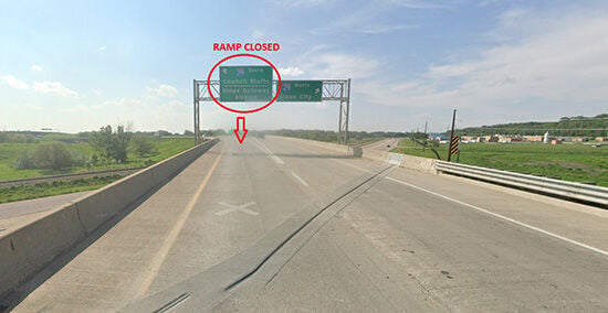 Westbound U.S. 20/U.S. 75 Ramp to Southbound I-29 Closes June 2