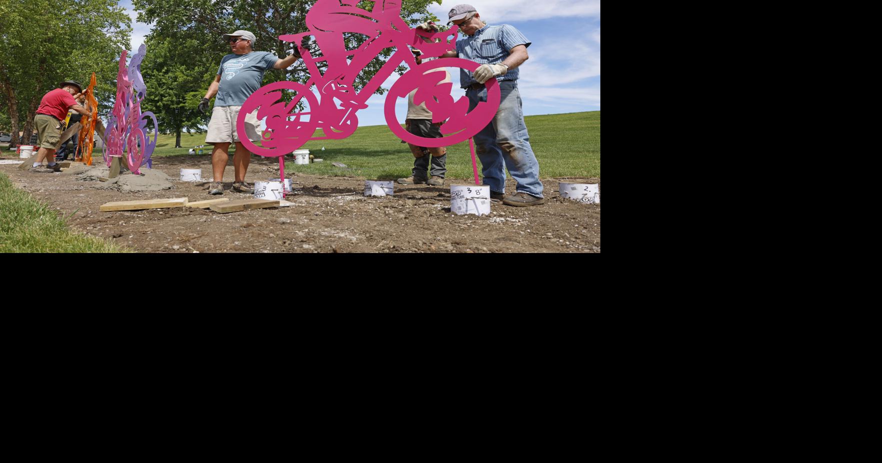 Photos: Sculpture dedicated to Dean and Deb Mathias is installed at ...