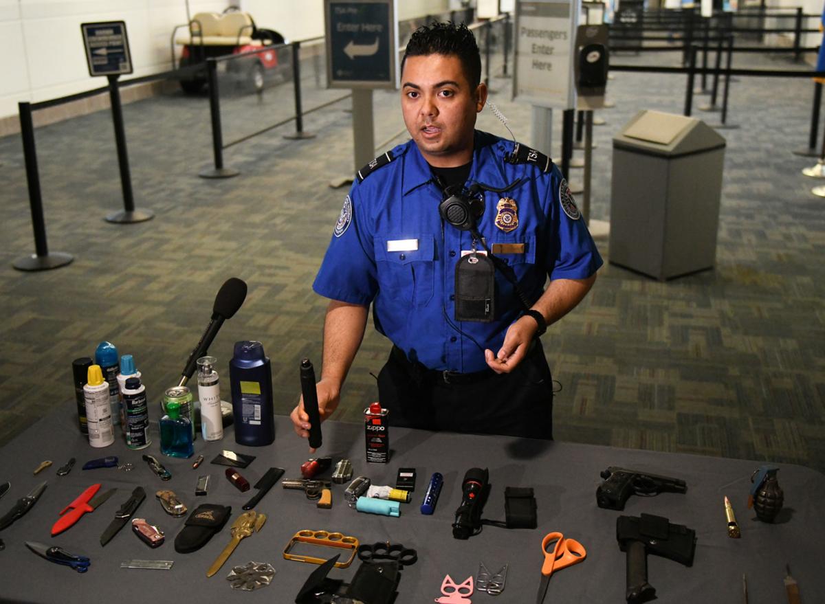 Pepper Spray Pocket Knives And Replica Hand Grenade Tsa Officials Say They Find All Sorts Of Prohibited Items In Carry On Luggage Business Qconline Com