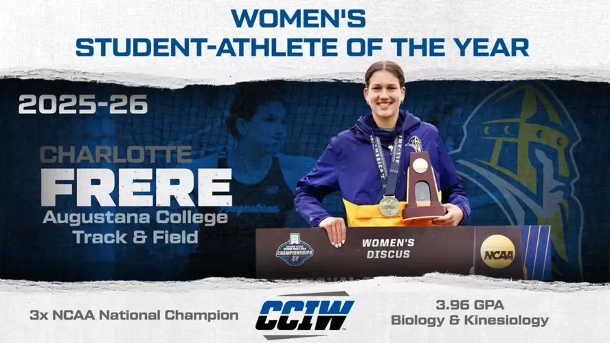 Charlotte Frere named CCIW Women's Student-Athlete of the Year