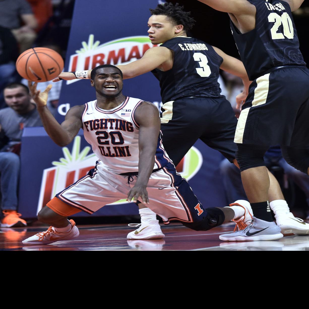 Edwards Scores 40 Points No 9 Purdue Beats Illinois Qconline Com