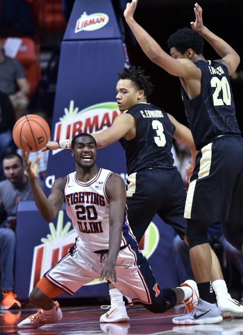 Edwards Scores 40 Points No 9 Purdue Beats Illinois Qconline Com
