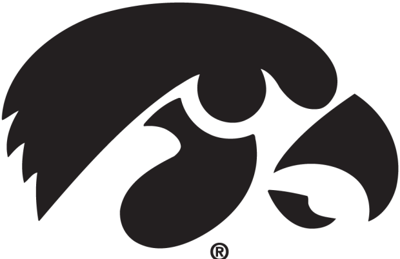 Hawkeyes logo black