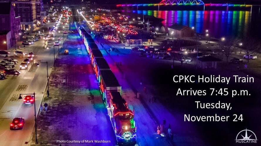 CPKC Holiday Train rolls into Muscatine November 24