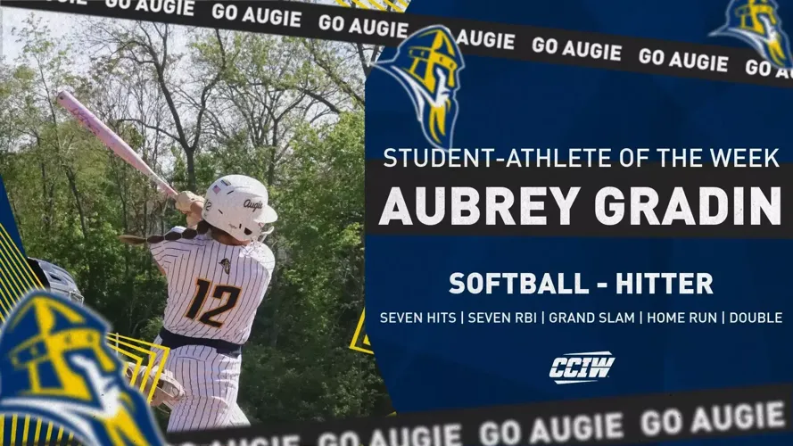 Aubrey Gradin named CCIW Hitter of the Week