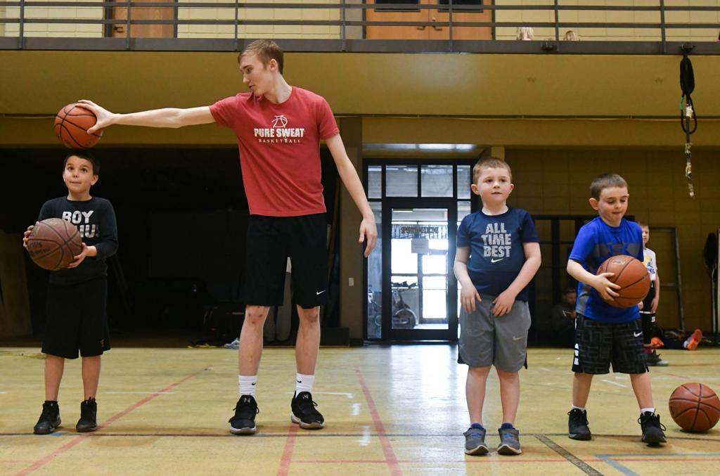 Fight Hard Stand Strong Give Back Pure Sweat Basketball