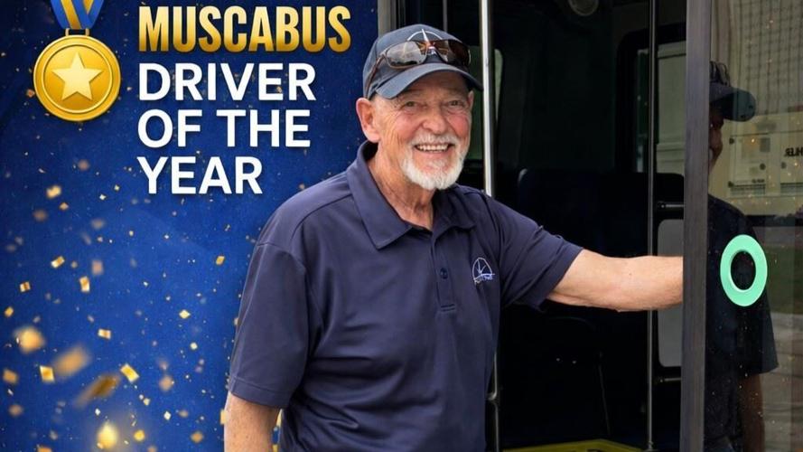 Muscatine honors Denny Jens as 2026 MuscaBus Driver of the Year