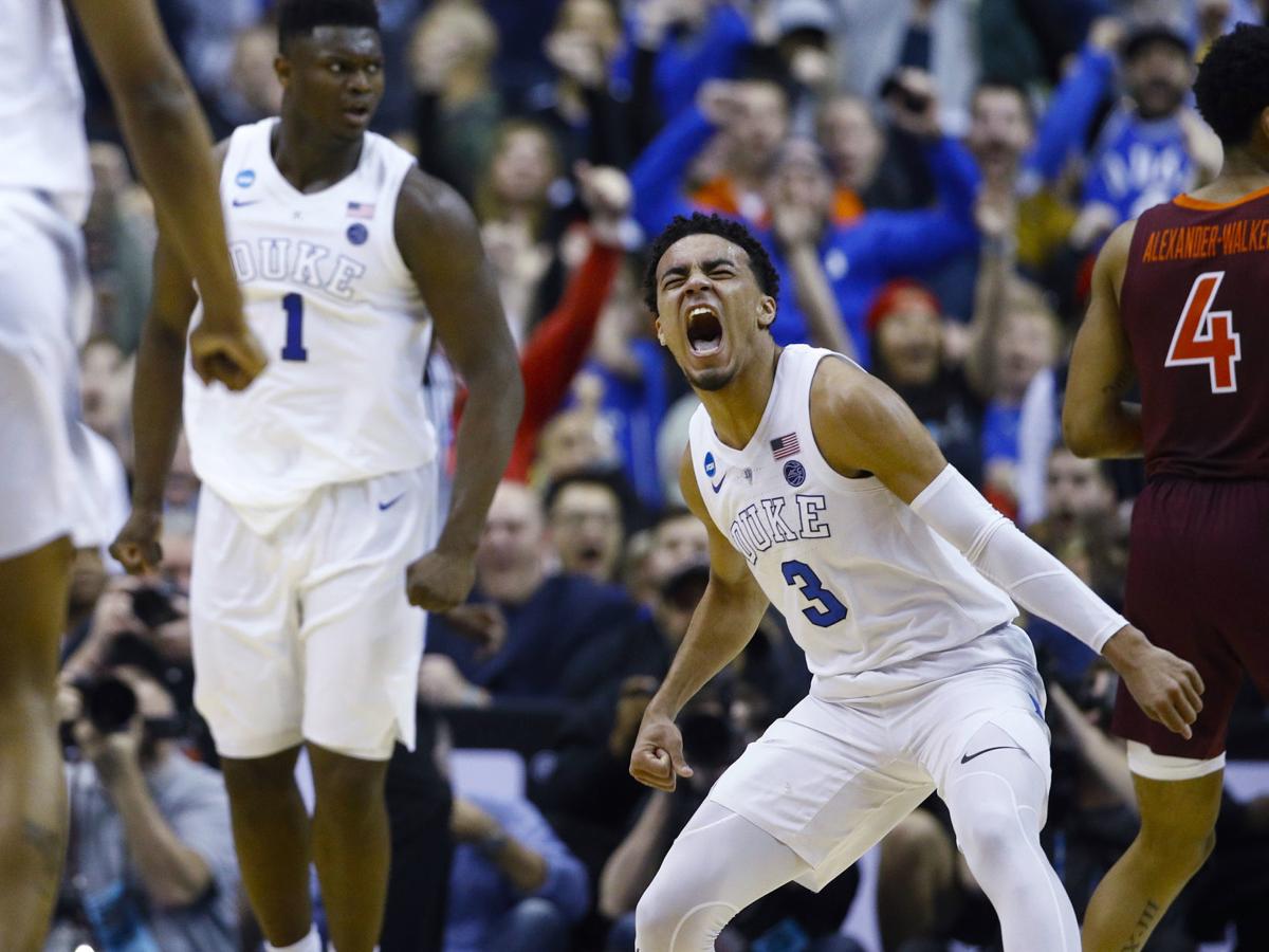 Zion Duke Escape Another Upset Bid Edge Virginia Tech 75 73 In