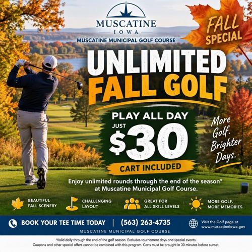 Unlimited Play golf special offered at golf course this fall