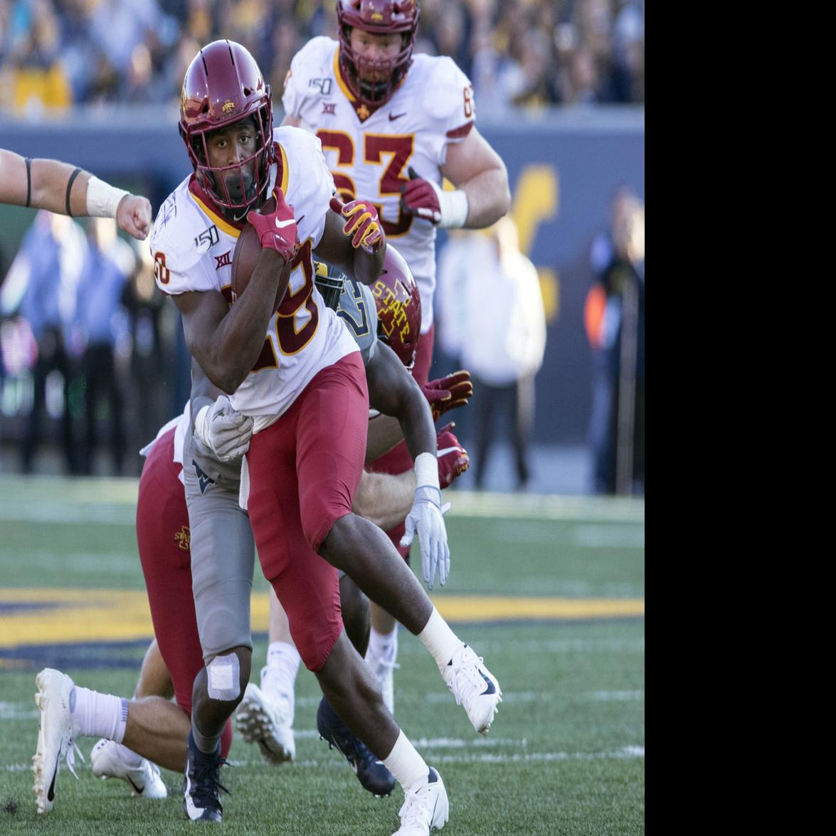Frosh Rb Hall Leads Iowa State Over West Virginia 38 14 Football