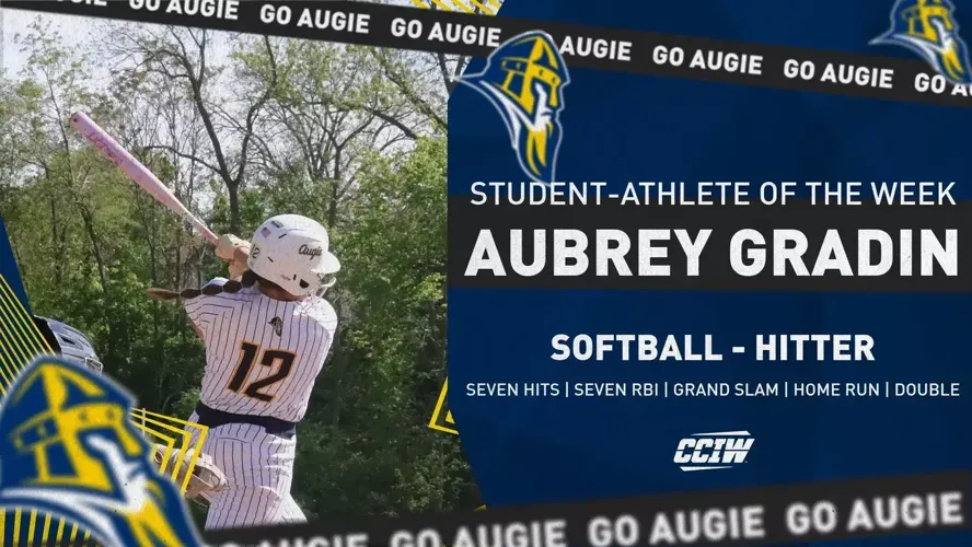Aubrey Gradin named CCIW Hitter of the Week