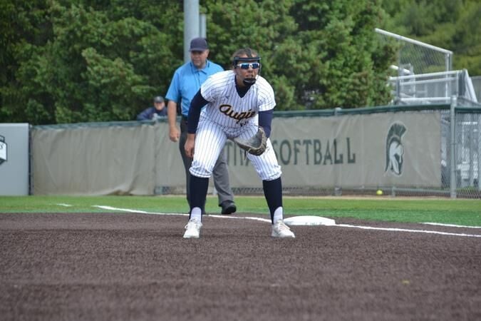 Softball claims first game in CCIW Tournament