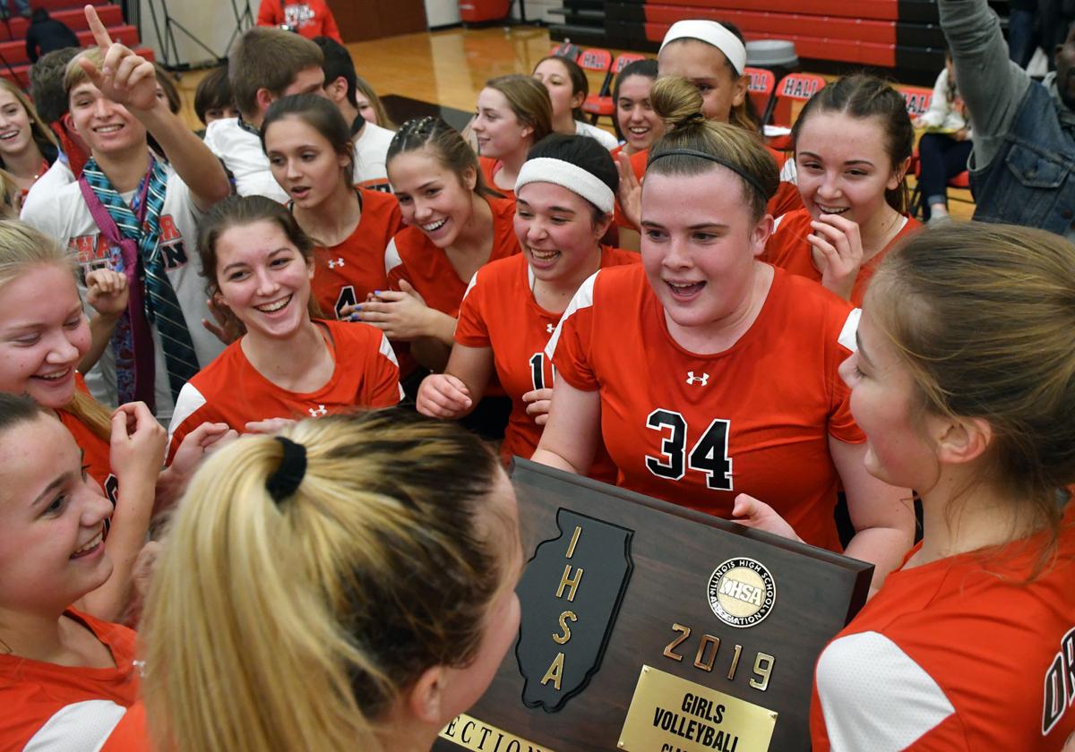 Orion vs El Paso Sectional volleyball tournament