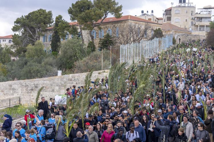 Christian faithful mark Palm Sunday in Jerusalem amid war