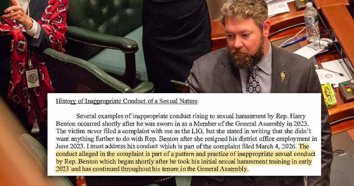Report finds 'pattern and practice' of sexual harassment by ex-Rep. Harry Benton