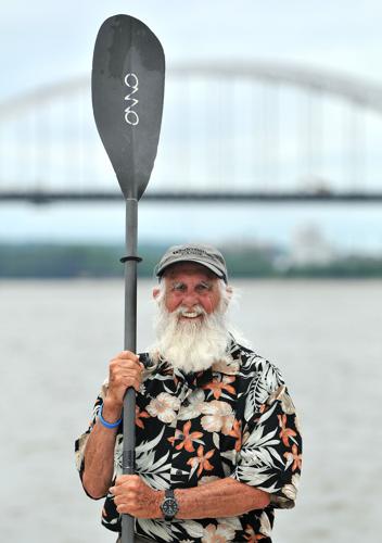 80-year-old paddler pauses in Q-C during Mississippi trek