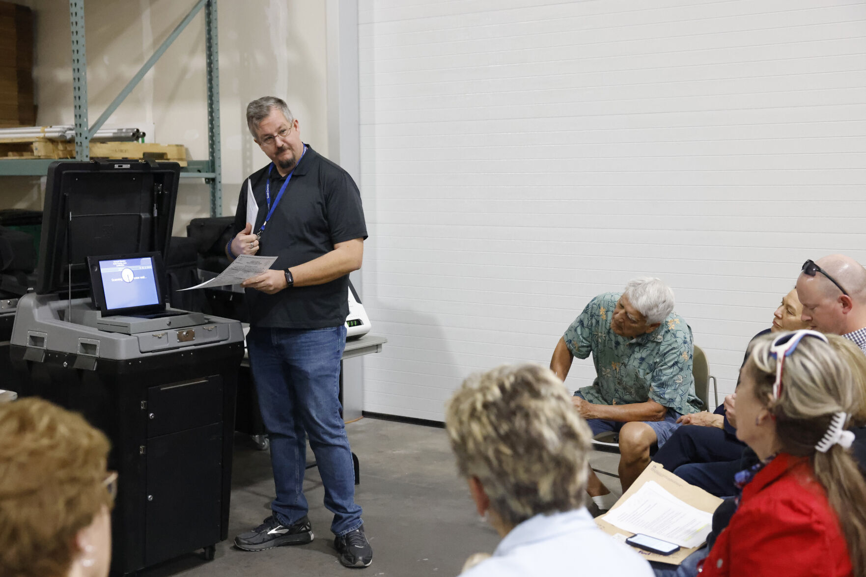 Photos: Scott County Auditor's Office Tests Voting Equipment