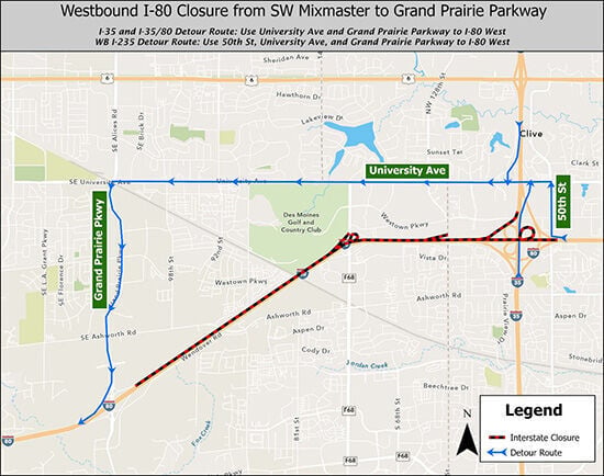 Overnight Closures of Westbound I-80 Scheduled to Begin July 28