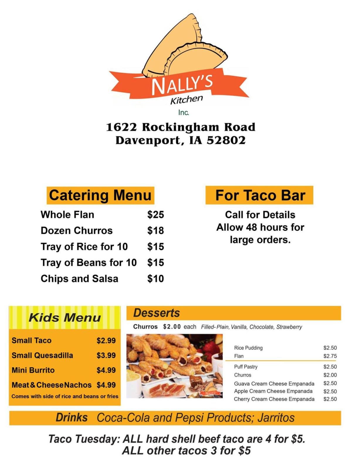 Nally S Kitchen New Mexican Restaurants Davenport Ia