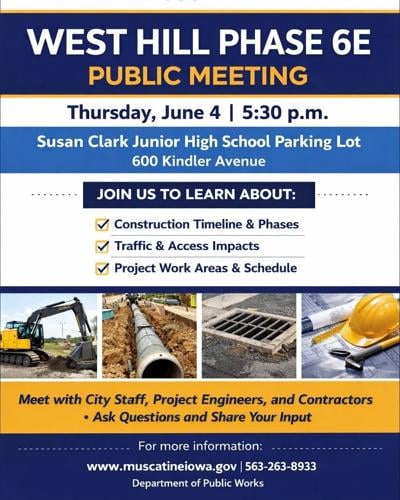 City schedules June 4 meeting on West Hill Phase 6E work