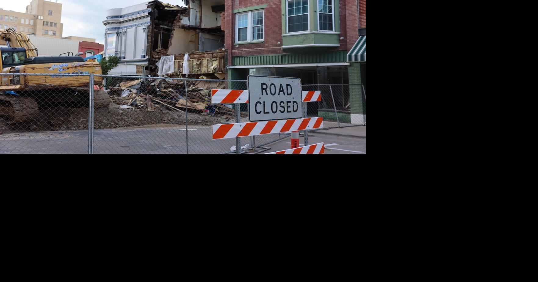 Muscatine buildings that were set to be demolished collapse Friday night