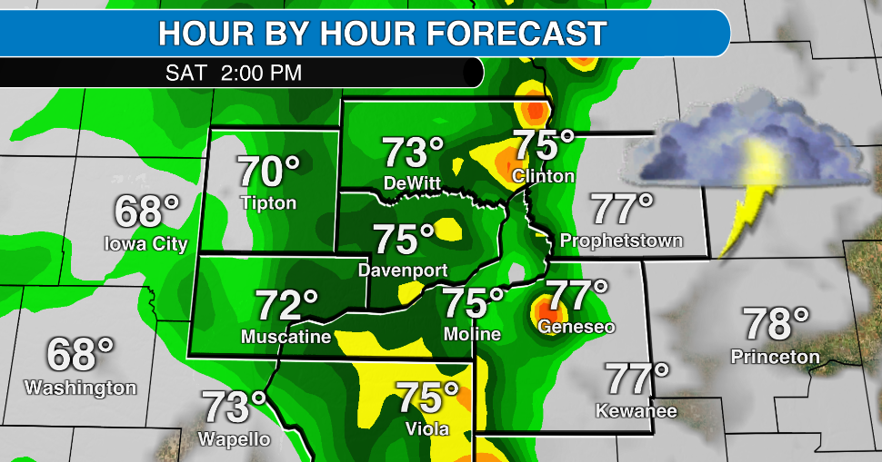 Chance of severe storms in the Quad Cities Saturday