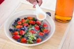 Apple cider vinegar with fruit