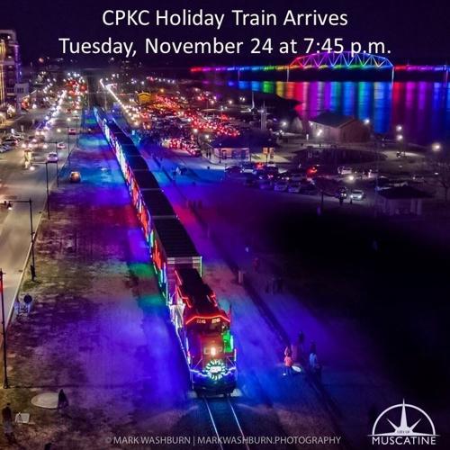 CPKC Holiday Train rolls into Muscatine November 24