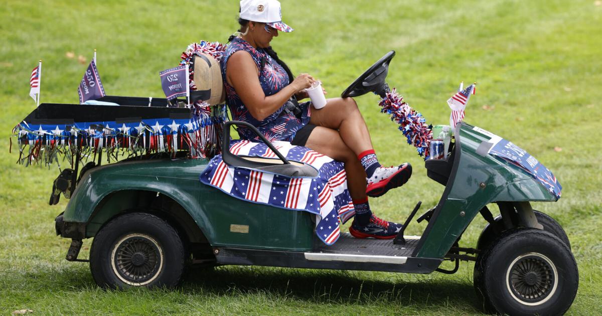 People celebrating the Fourth of July at TPC Deere Run