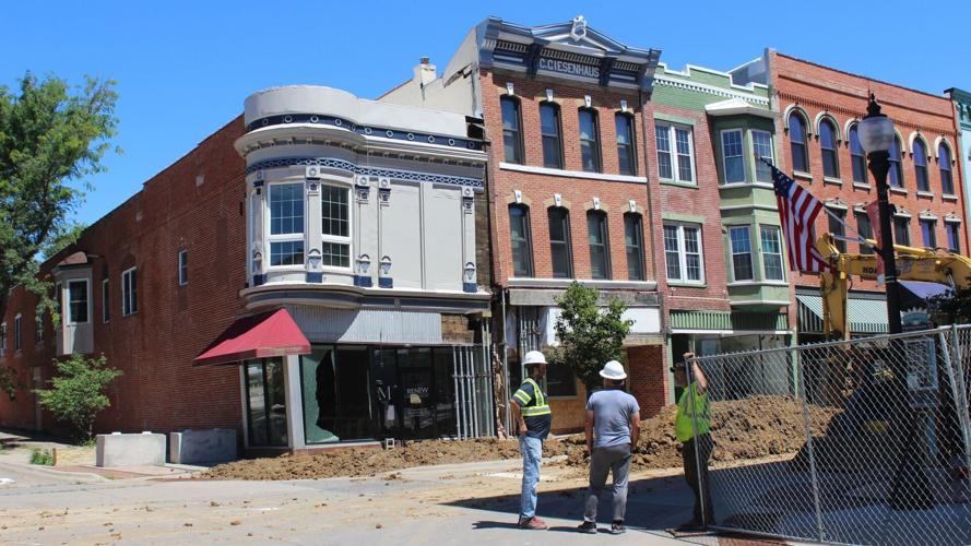 Demolition of buildings paused due to additional movement