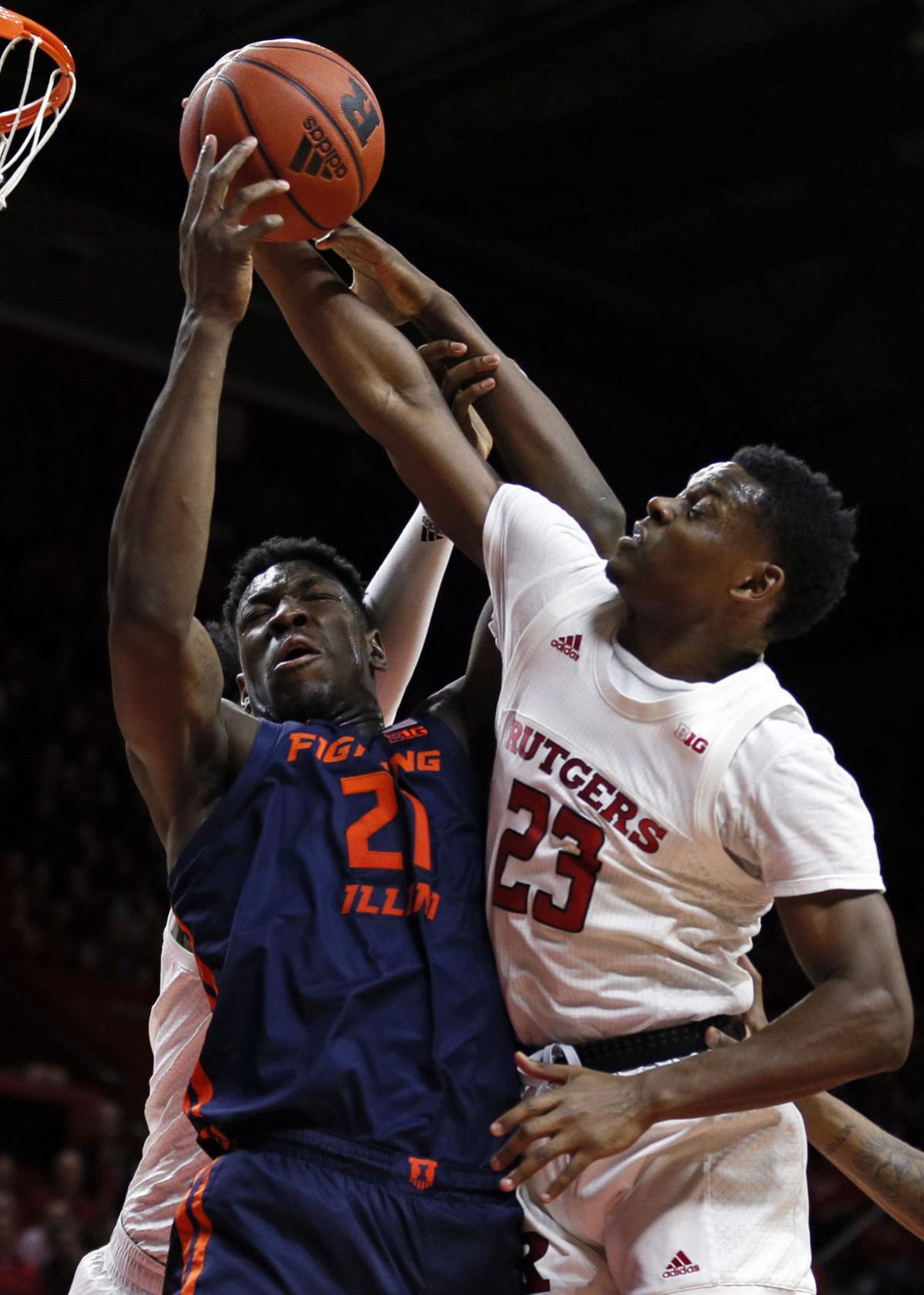 Harper Scores 27 Rutgers Beats No 22 Illinois 72 57 Basketball