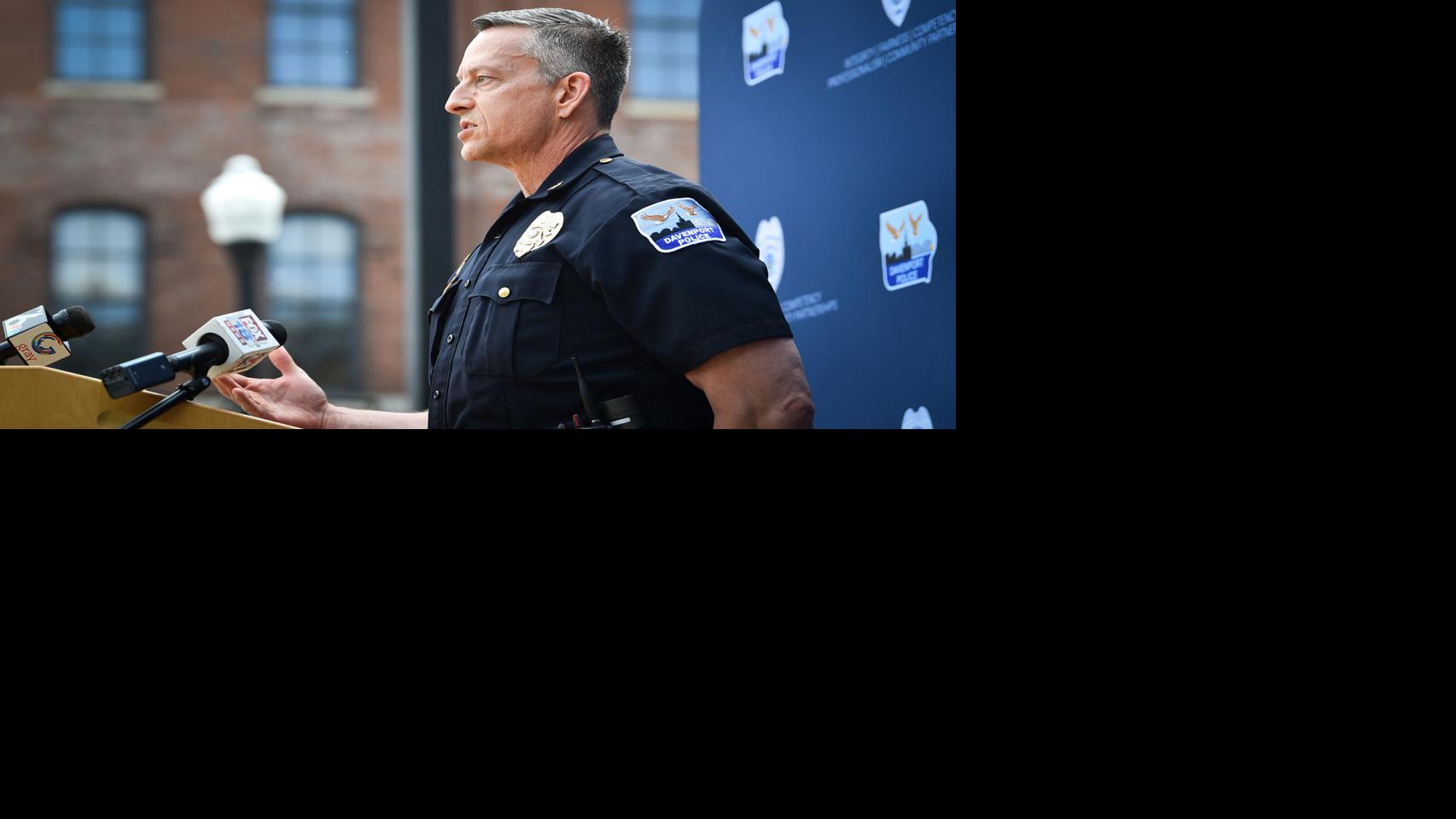 DAVENPORT MAYOR MATSON AND CHIEF SIKORSKI ADDRESS 50 SHOTS FIRED IN MARCH