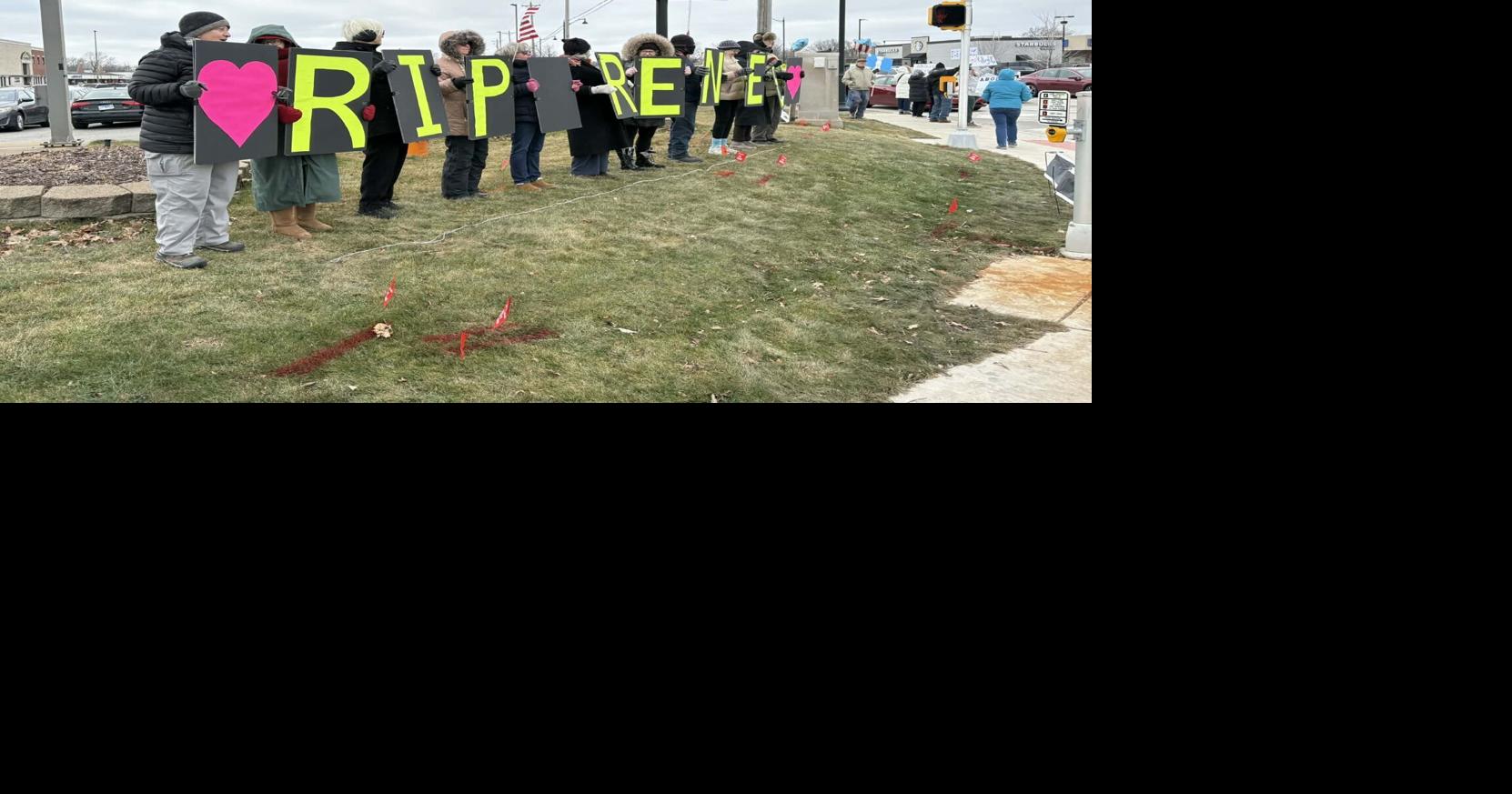 Moline streets line with protesters over ICE killing