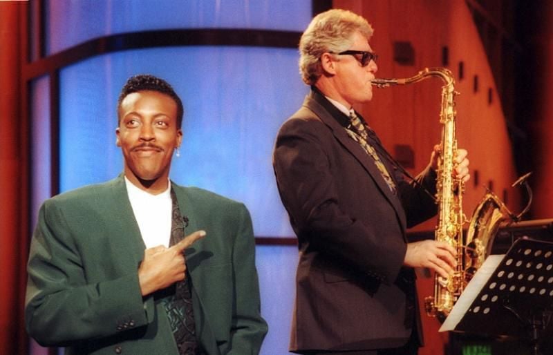 Clinton and his ax