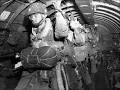 paratroopers on a transport plane before jump