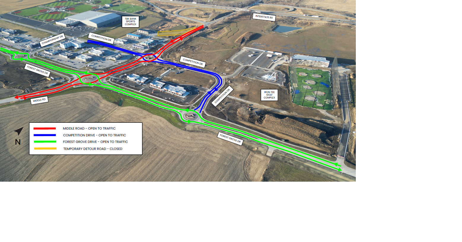 Middle Road and Forest Grove Drive intersection open in Bettendorf