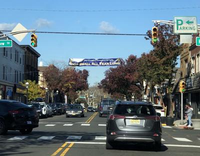 Metuchen’s Small Business Event banner for the town.