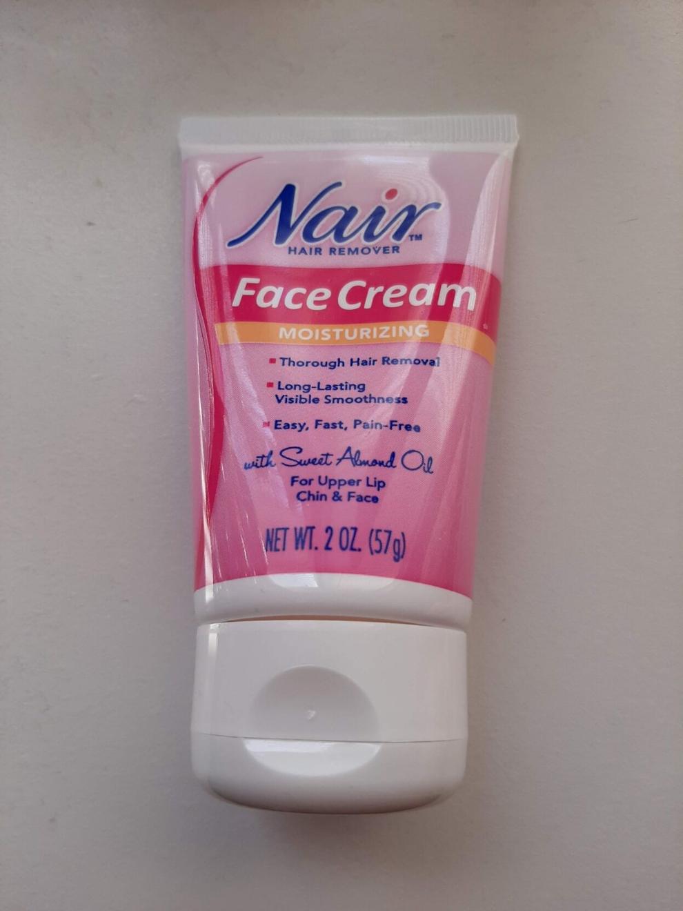 Nair Face Cream Removes Hair Quickly and Without Causing Pain