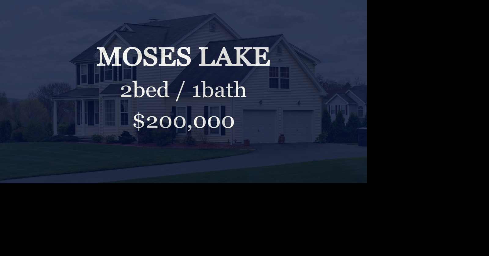 Sale closed in Moses Lake: $200,000 for a two-bedroom home